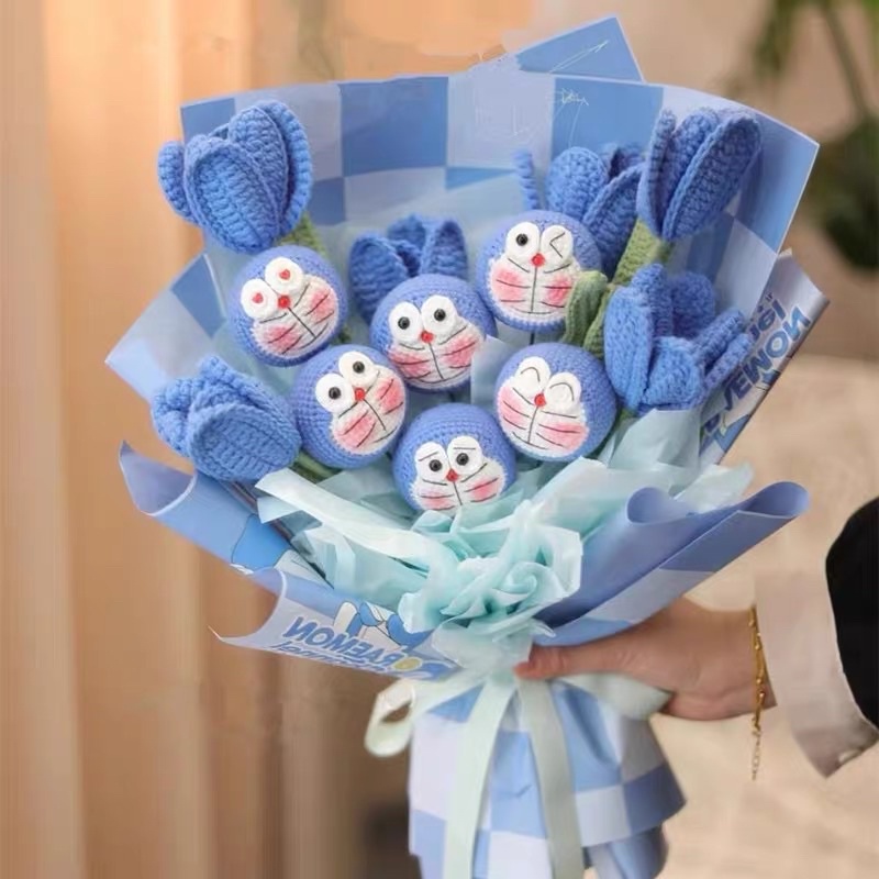 Bó hoa len Doraemon