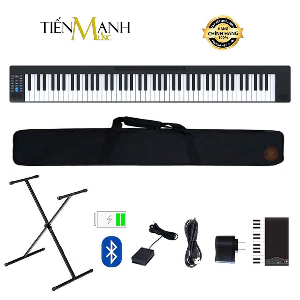 Đàn Piano Điện Konix PJ88Z - Đàn, Chân, Bao, Nguồn - 88 Phím cảm ứng lực Có loa PJ88 - Chính Hãng