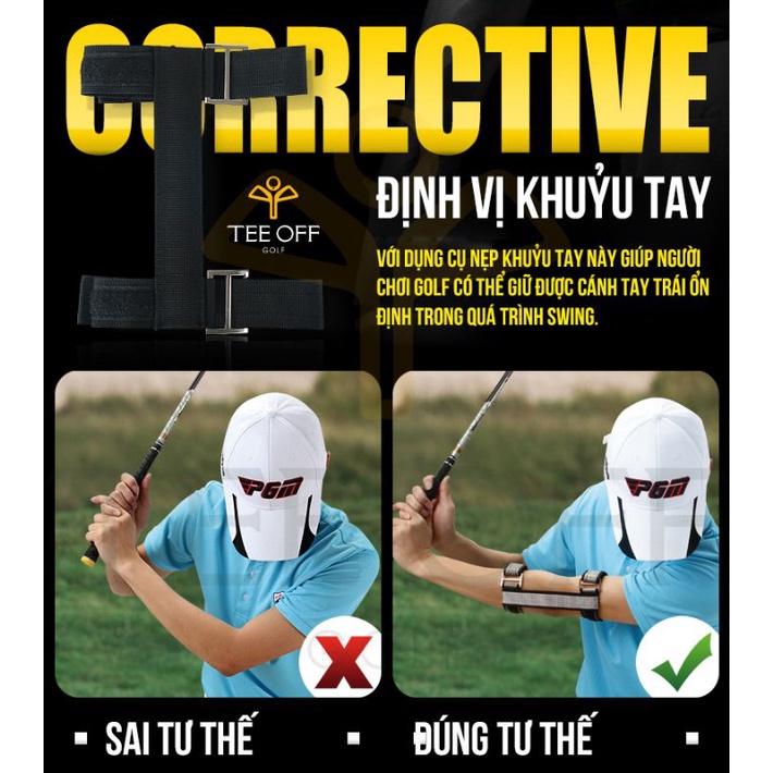 NẸP ĐỊNH VỊ KHUỶU TAY CHƠI GOLF - PGM ELBOW BRACE CORRECTOR - JZQ006