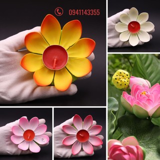 Đèn hoa sen hoa đăng Đèn nến thả nước 8 cánh, hoa trang trí Vu Lan Cúng Rằm Trung thu