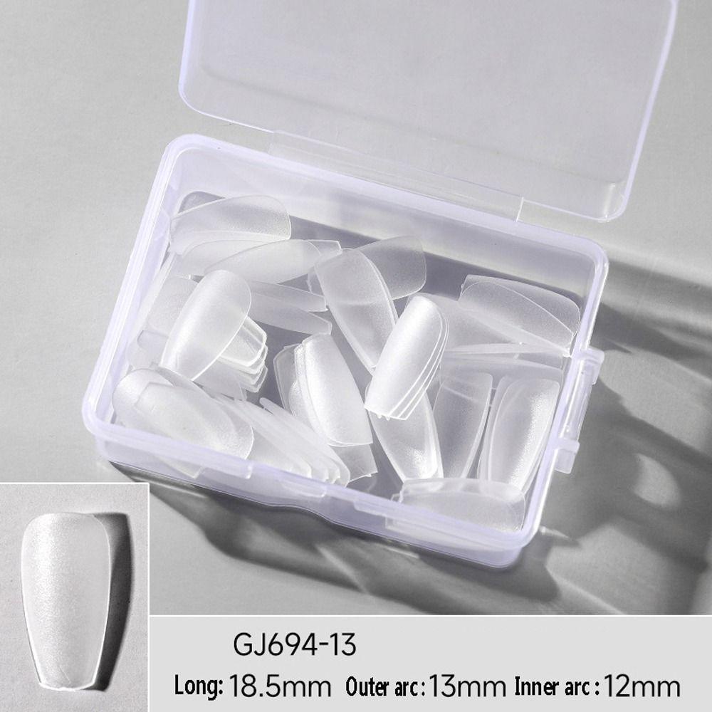 MOCHO Set 50 Móng Tay Giả Dài Tự Nhiên Thời Trang