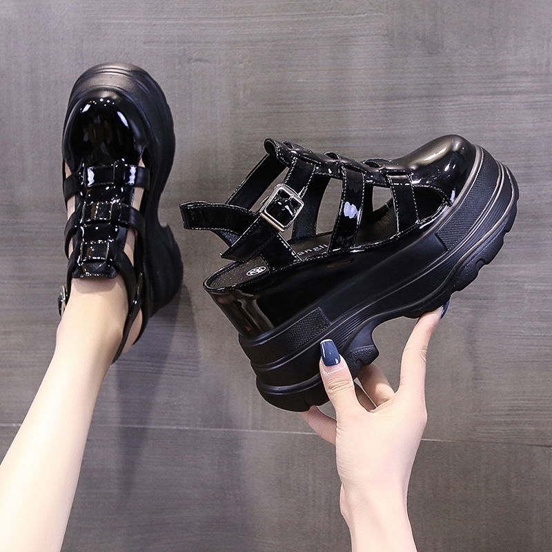 Dép bánh mì đế cao Dép đế xuồng Giày Sandal Đế Xuồng Dày Dặn Phong Cách Thời Trang Roman 2022