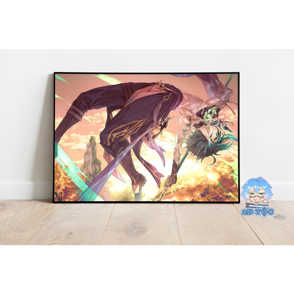 Poster A3 Chất Lượng Chuẩn Xiao (19) Genshin Impact – 2D Tộc Shop