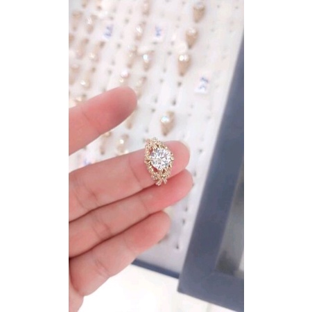 Nhẫn nữ xuping đính xoàn mạ vàng 18k cao cấp - Đeo rất thoải mái dễ chịu dễ thương - Rất Bền Lokalo 13.10.22