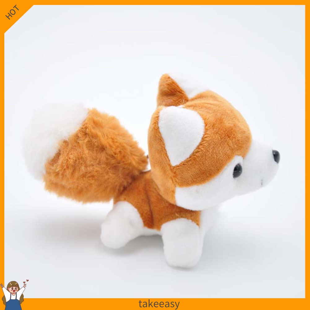 Móc khóa hình chú chó husky nhồi bông xinh xắn