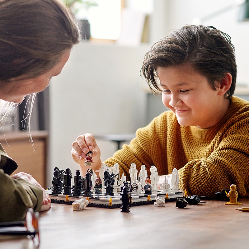 [Mới] Bộ đồ chơi cờ vua lắp ráp Tomcity Mô hình lắp ráp cờ vua Magic Castle Harry Potter