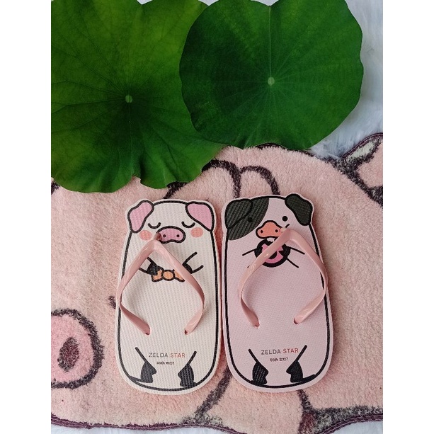 Dép Heo Con Tham Ăn