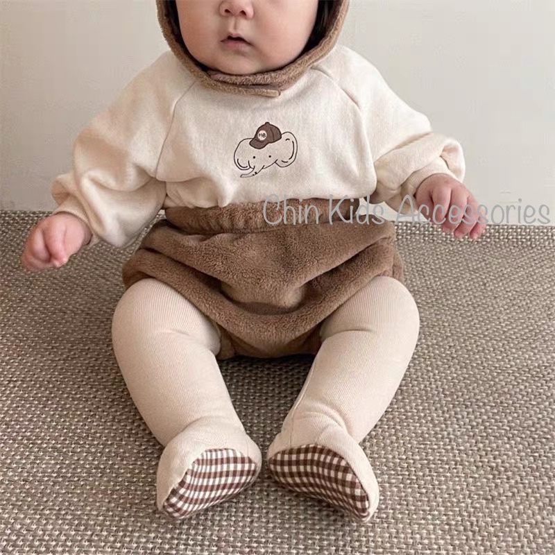 Áo sweater nỉ fom Hàn Quốc unisex cực xinh cho bé