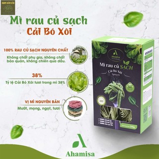 Mì Rau Củ Tươi Sấy Lạnh Ahamisa vị cải bó xôi