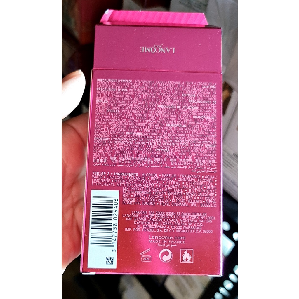 Xả kho Nước hoa nữ Lancome Miracle 30ml rách seal sân bay Xả kho -bản nhập Hàn