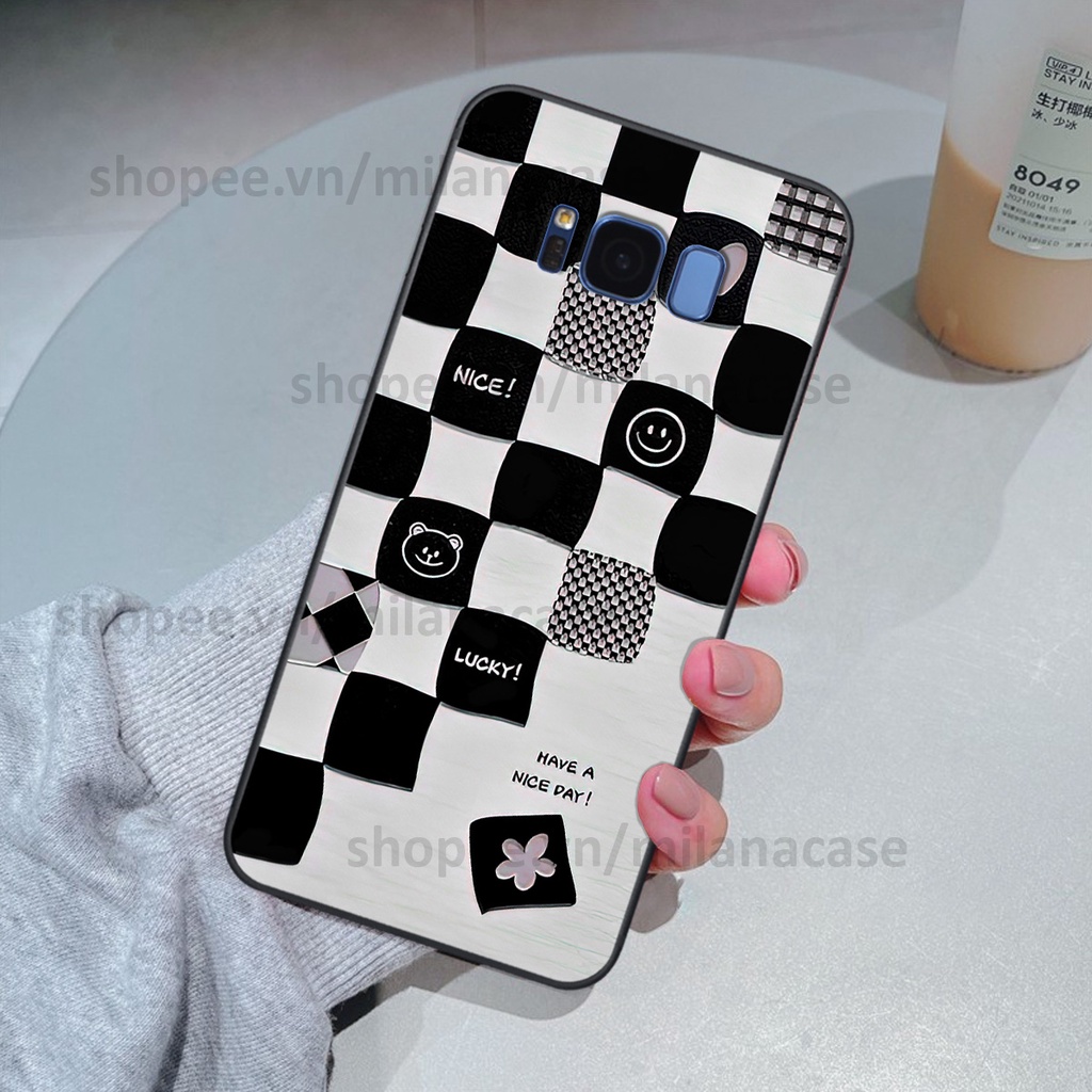 Ốp Samsung S8 / S8 Plus / S8+ in hình caro trái tim siêu đẹp, siêu nét đầy phong cách cá tính