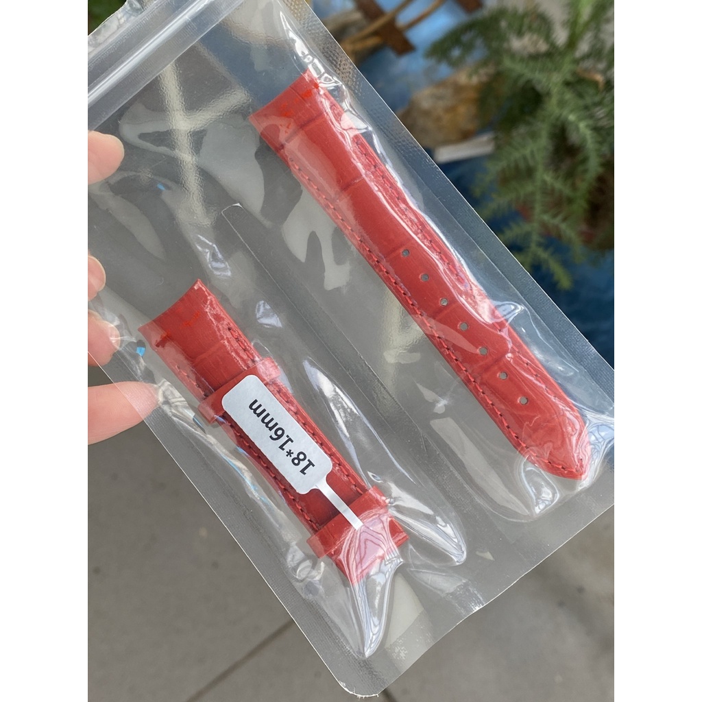 Dây da vân cá sấu dành cho đồng hồ tissot nữ  - size 18mm