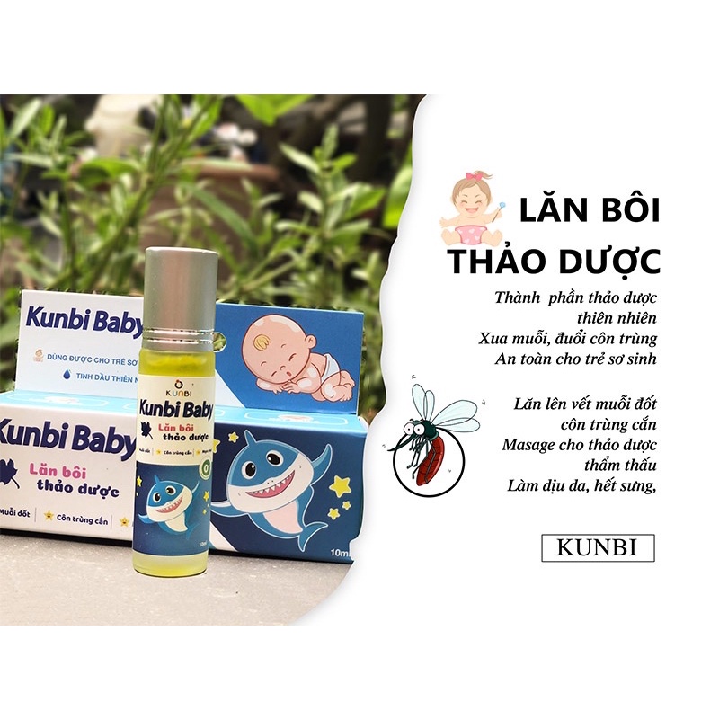 Lăn bôi muỗi đốt Kunbi Baby - 10ml