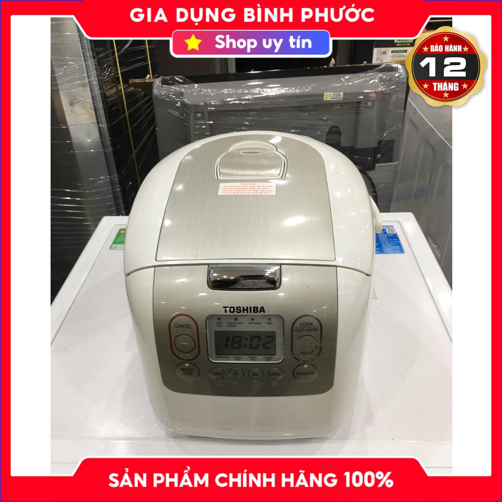 Nồi cơm điện tử Toshiba 1.8 lít RC-18NMFVN(WT),-Chính Hãng trưng bày 97- 99% SX Thái Lan công suất 800W