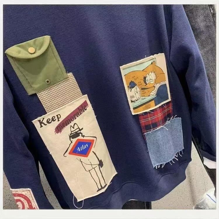 Áo Nỉ Chui Đầu Dáng Rộng Thoải Mái Phong Cách Hàn Quốc Thời Trang Mùa Thu 2022 Mới Cho Nam