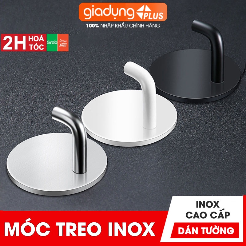 Móc dán inox LAZYDO dán tường siêu chịu lực, không cần khoan tường để treo đồ đa năng cho gia đình (LZ-0713)