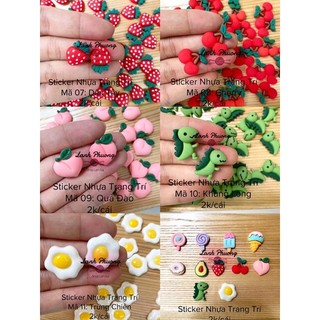Sticker Nhựa Trang Trí Handmade ( 5 cái )