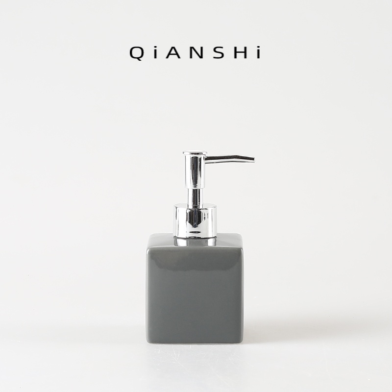 Bình Gốm Sứ Dạng Ấn Đựng Xà Phòng Rửa Tay Xà Phòng Màu macaron