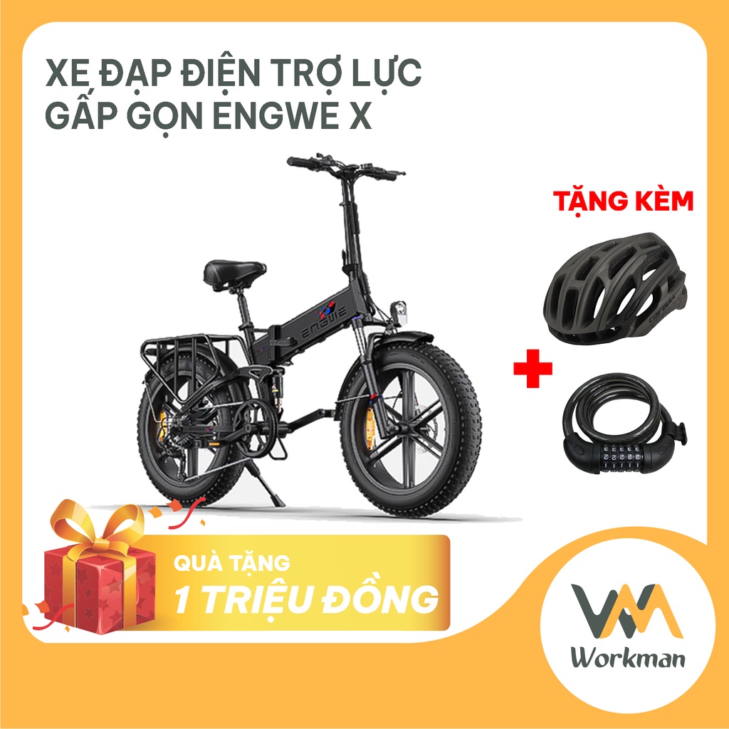 Xe Đạp Điện Trợ Lực Gấp Gọn ENGWE X - Xe Đạp Bánh Béo