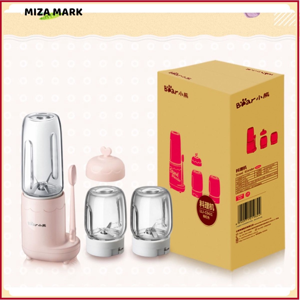 Máy xay thực phẩm đa năng Bear LLJ-C04J1, dung tích 300 mL, xay sinh tố, xay thức ăn cho bé ăn dặm