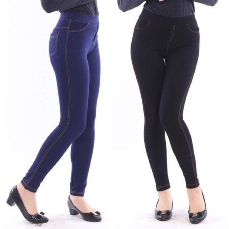 Quần Bò Nữ Dài- Quần Jean Thun Dài Cho Nữ Cạp Cao bigsize-HVSHN-Mã Giả Bò Dài