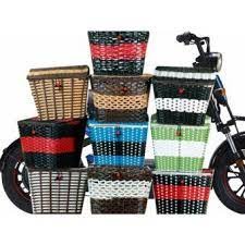 Giỏ xe đạp,giỏ mây có nắp gắn cho các loại xe đạp. xe điện, xe cup,...tặng dây thít