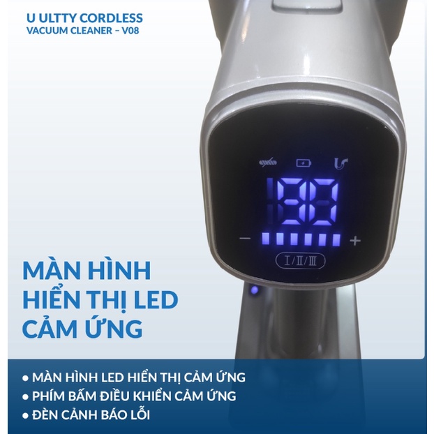 MÁY HÚT BỤI LAU NHÀ ĐA NĂNG ULTTY V08
