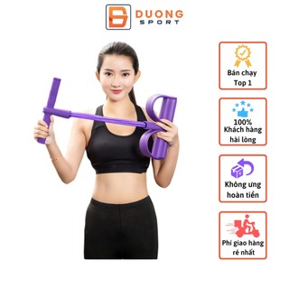 Dây Kéo Đàn Hồi 4 Ống Cao Su Tập Thể Dục, Tập Gym Tại Nhà Tập Toàn Thân Nâng Cao Sức Khỏe