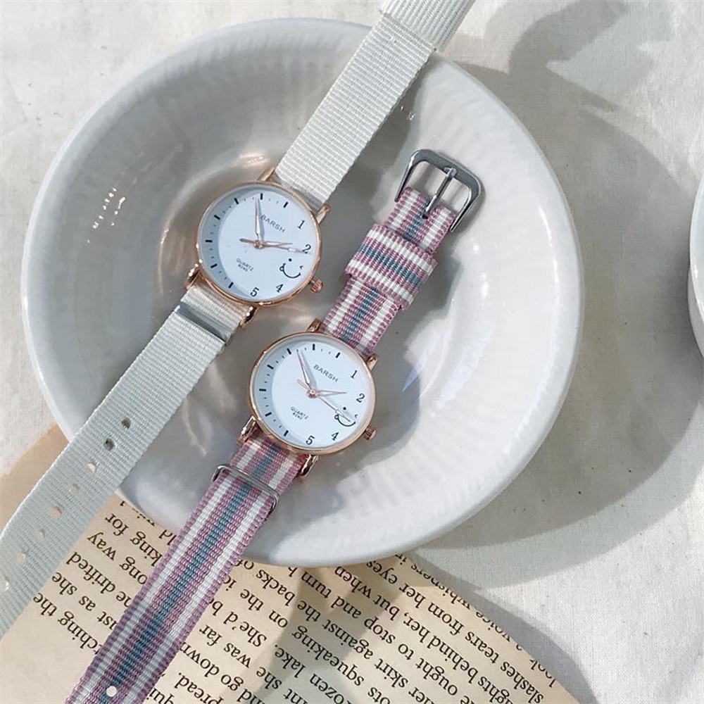 Đồng Hồ Analog Máy Quartz Dây Canvas Chống Thấm Nước Kiểu Dáng Thể Thao