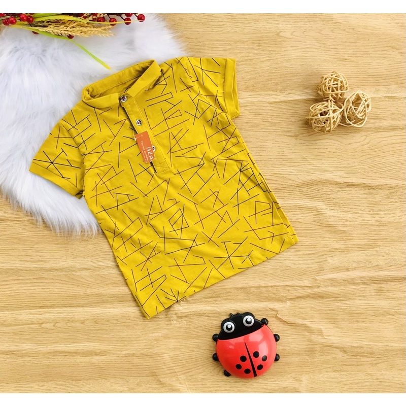 🚑 Áo cổ trụ cotton shop cho bé trai từ 8-25kg