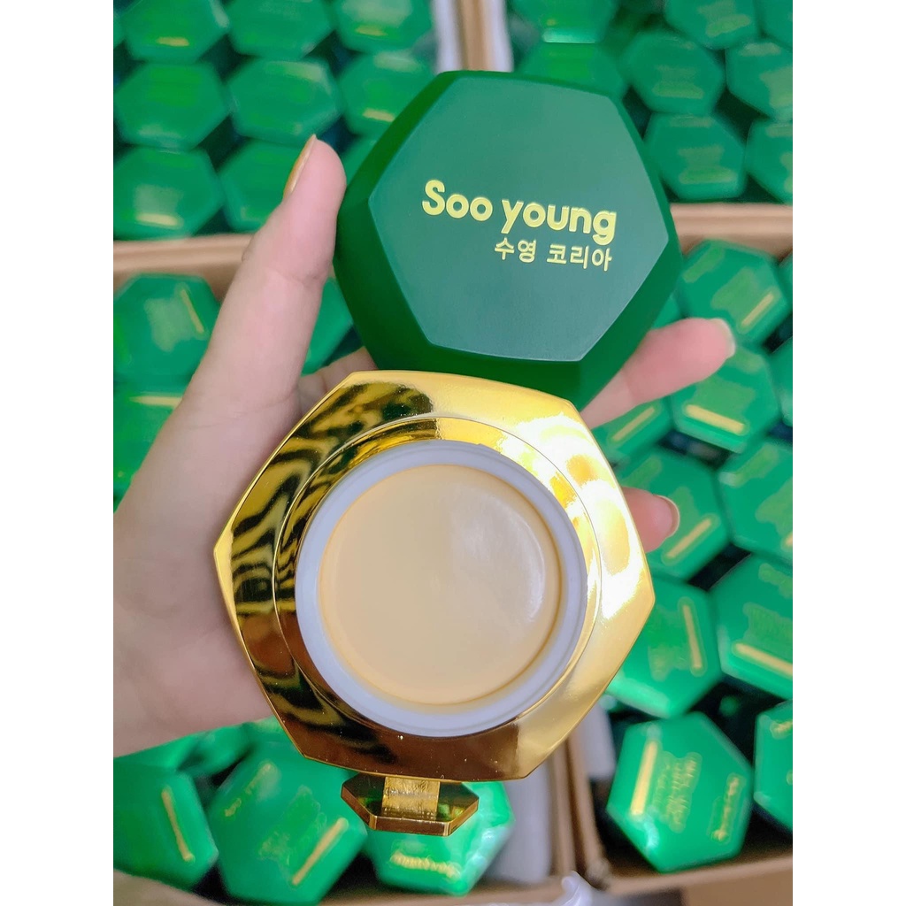 Combo Kem Face Nám Dưỡng Trắng Da Lục Tảo Soo Young