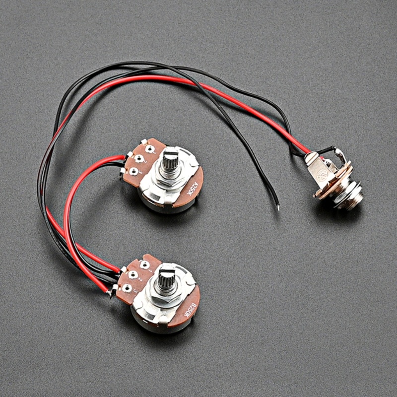 Dây Điện Bass Mạnh Mẽ SUN 250K 1V1T Có Giắc Cắm 24mm