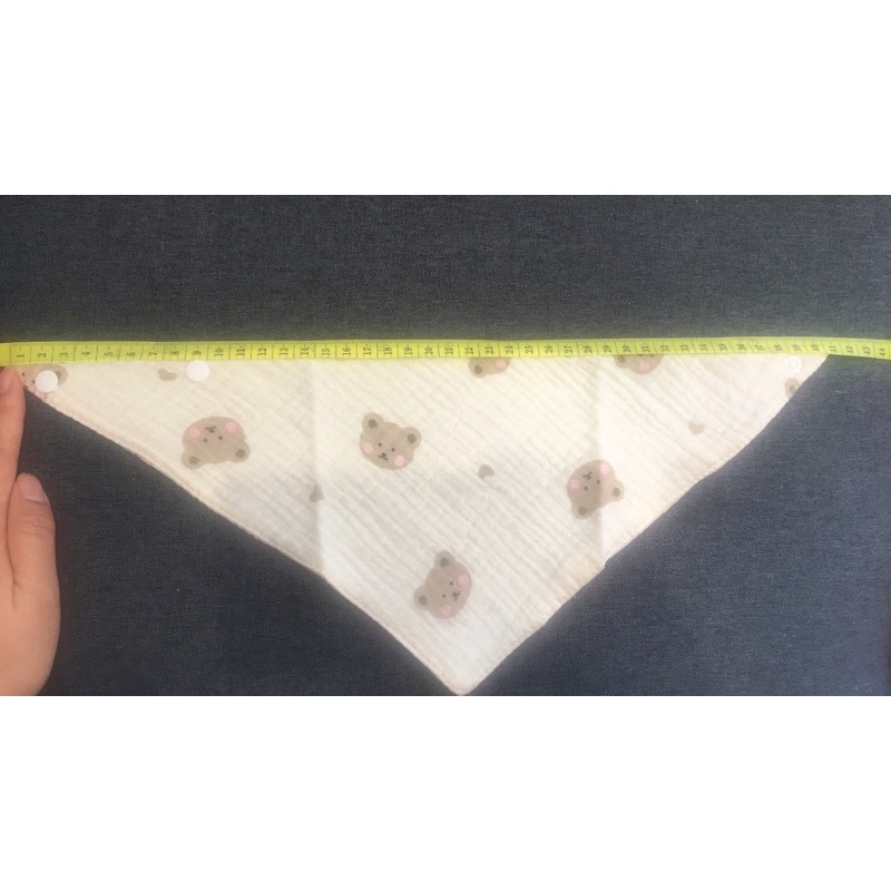 Yếm tam giác muslintree organic 4 lớp cao cấp cho bé