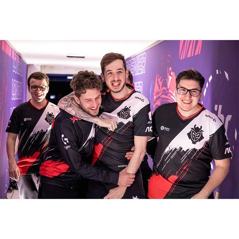 Áo Thun Đồng Phục Đội Tên Kunden Chơi Game G2 Esports Thời Trang 2020