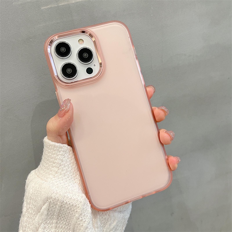 Ốp Điện Thoại iPhone 14 13 12 Pro max 14 plus case ốp lưng điện thoại i phone 14 13 12 promax Acrylic Trong Suốt Chống Sốc Mạ Viền Kim Loại Cho iP 14Plus 11 12 13 14 Pro Max