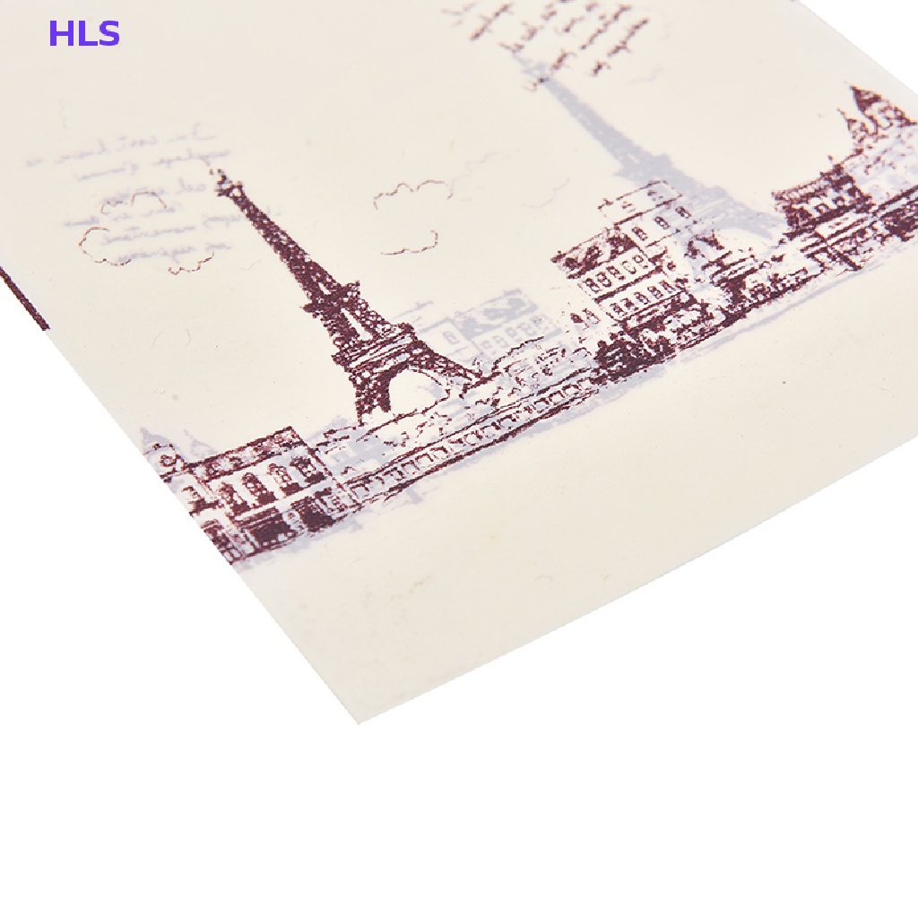 [HLS] Set 100 Túi Mua Sắm Bằng Nhựa Hình Tháp Eiffel Màu Hồng Có Tay Cầm