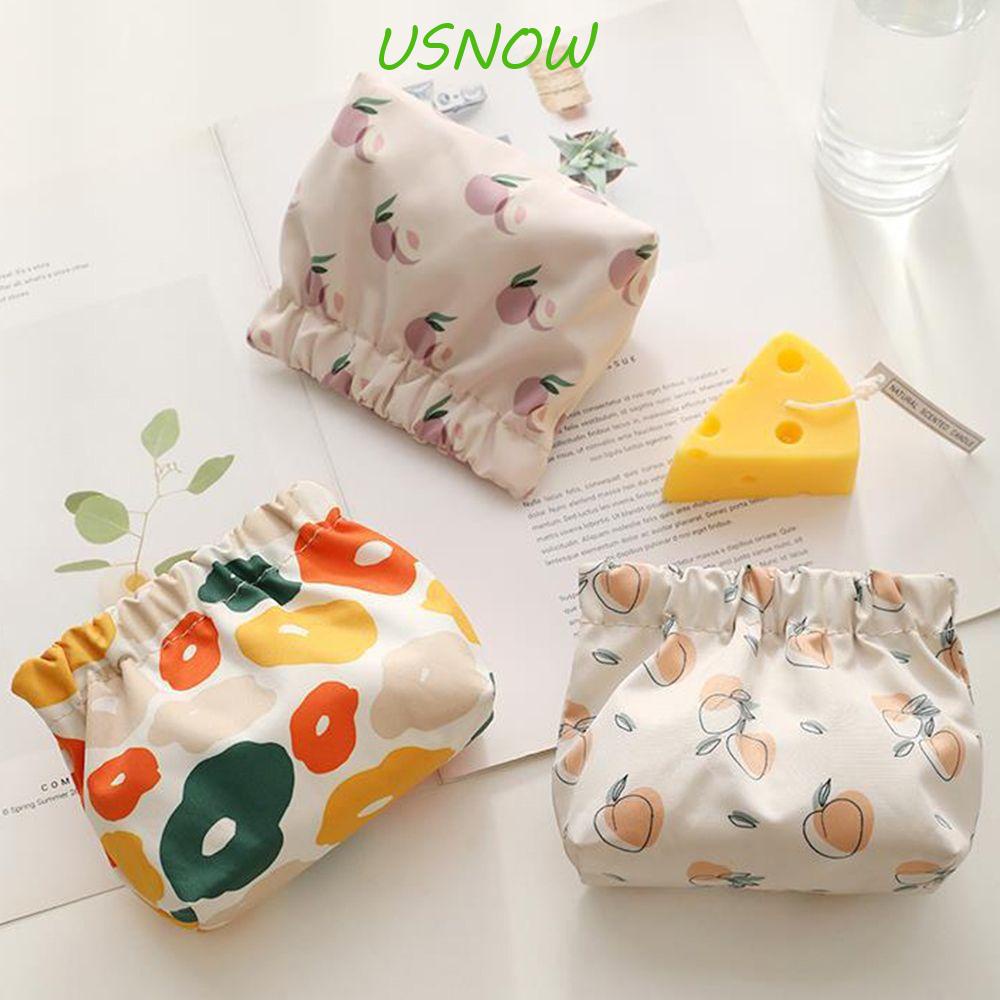 Túi Đựng Tiền Xu / Dây Cáp Dữ Liệu Tự Đóng In Họa Tiết Chiếc Lá Dễ Thương Xinh Xắn Cho Nữ