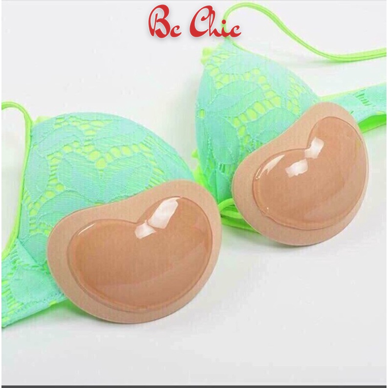 1 đôi độn áo ngực silicon -ĐỆM HÌNH TIM BC_CHIC LINGERIE
