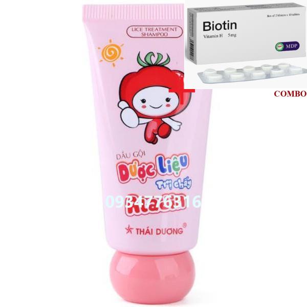 Combo Biotin 5mg+ ✅ DẦU GỘI CHẤY ALADIN SAO THÁI DƯƠNG