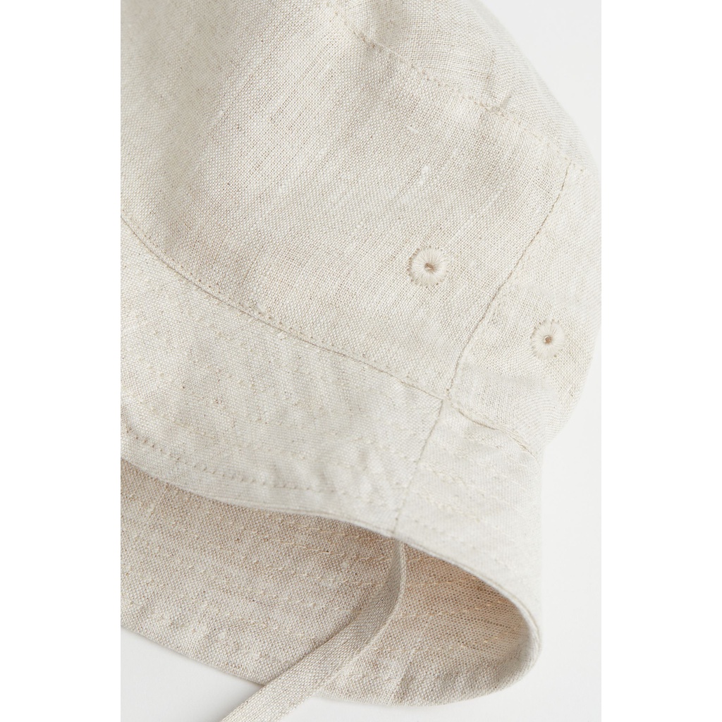 Mũ chống nắng vải linen HM aut