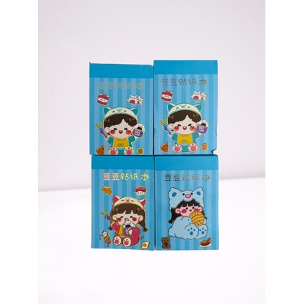 Sổ mini sticker siêu dễ thương trang trí dán nhãn, sổ lưu niệm