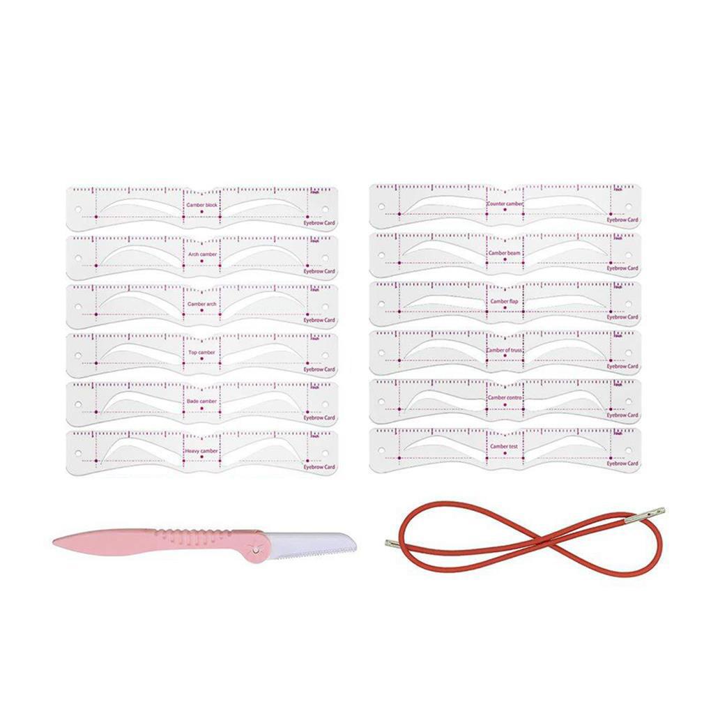 Bộ Khuôn Vẽ Lông Mày Có Thể Tái Sử Dụng Cho Người Mới Bắt Đầu