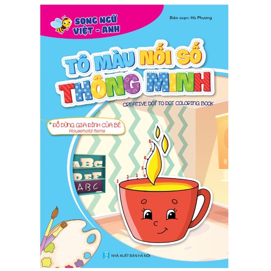Sách - Bộ Tô Màu Nối Số Thông Minh Song Ngữ AnhViệt  NSTO