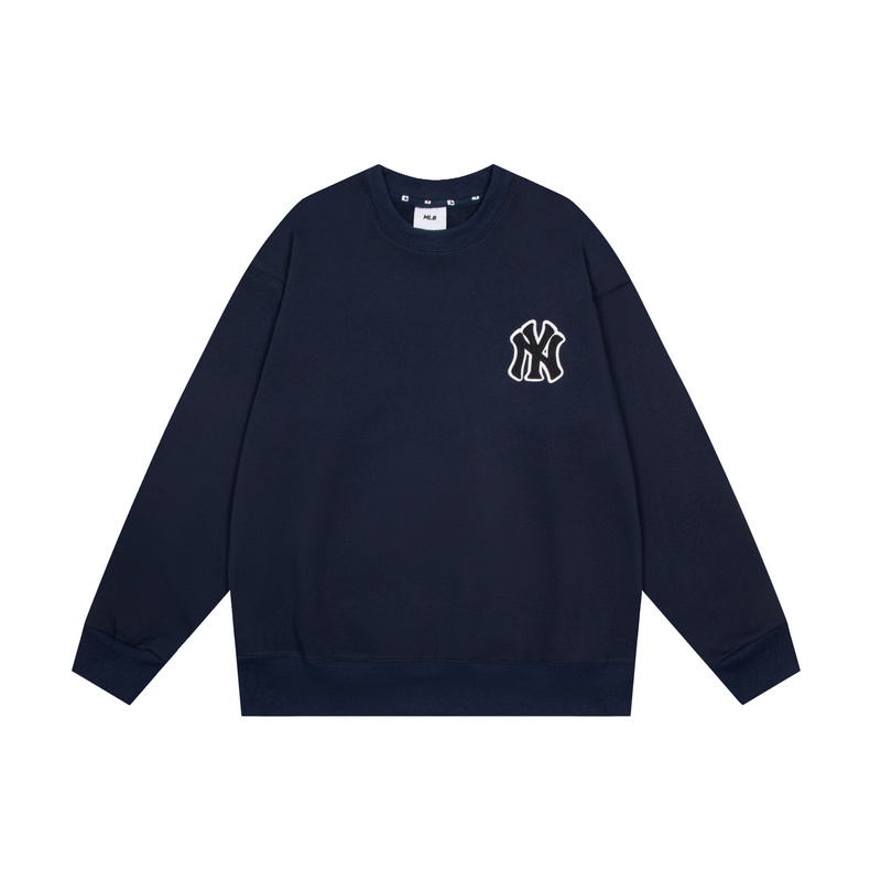❤❀  ❤ Mlb Áo Sweater Tay Dài Cổ Tròn Thêu Họa Tiết Thời Trang Cho Nam Nữ
