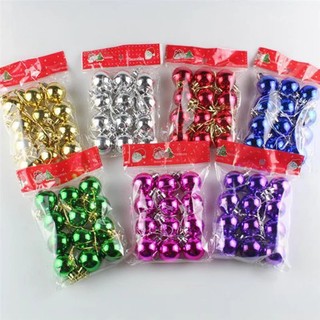 Châu bóng 3cm set 12 trái trang trí noel, giáng sinh