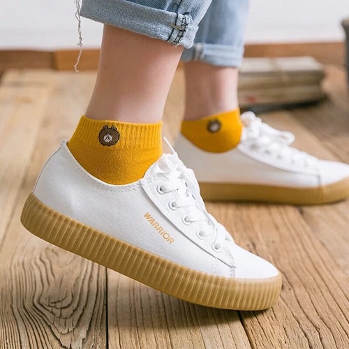 Túi 10 Đôi Tất Cổ Ngắn Họa Tiết Gấu Brown Mềm Mại Cute Kiểu Hàn
