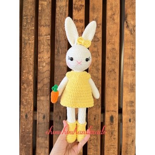 Thú len nhồi bông handmade - Thỏ len handmade (35cm)