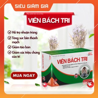 Giảm trĩ nội trĩ ngoại, táo bón Viên Bách Trĩ Eloge hộp 60 viên