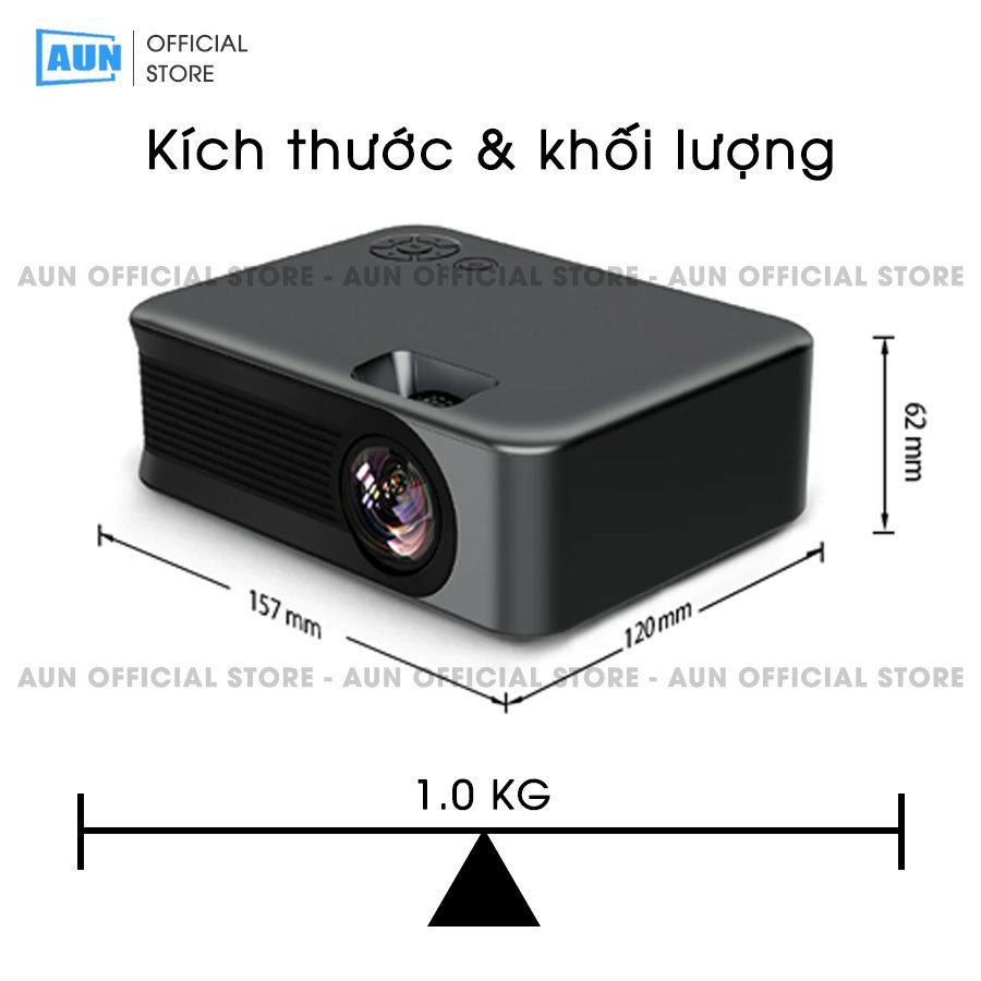 Máy chiếu mini Aun A30c - có nguồn điện riêng