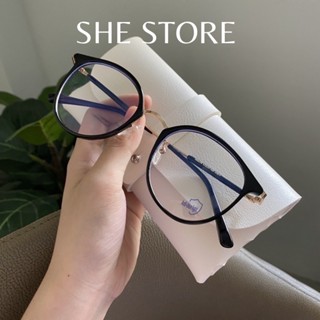 Kính Mắt Mèo Phối Gọng Kim Loại From Tròn Siêu Xinh - S8275